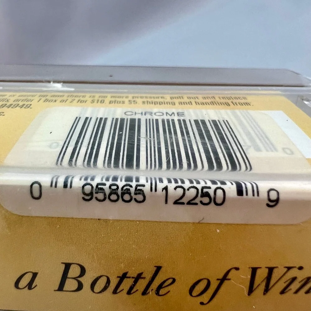 Cork Pops Wine Opener Unisex OS Chrome NEW CO2 Gas Powered Cartridge 2000